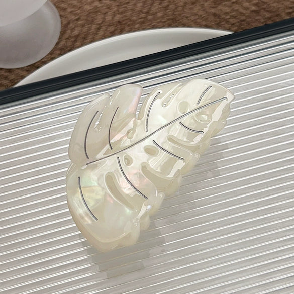 Wholesale Handmade Small Fresh Leaf Acetic Acid Hair Clip For Women