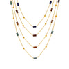 Wholesale Handmade 316L Stainless Steel And Tiger's Eye Beaded Cross Necklace With Geometric Pattern For Women