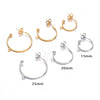 Wholesale Handmade Stainless Steel Cshaped Earrings With Electroplating Treatment