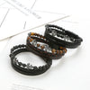Wholesale Handmade Stainless Steel Geometric Natural Stone Bracelets For Men
