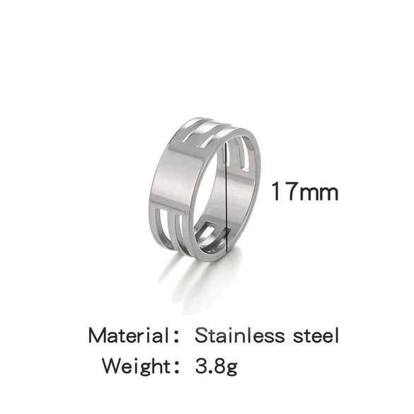 Wholesale Handmade Stainless Steel Hanging Ring Jewelry Tool With Geometric Style And Electroplating Process