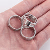 Wholesale Handmade Stainless Steel Hanging Ring Jewelry Tool With Geometric Style And Electroplating Process