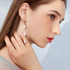 Wholesale Handmade 925 Sterling Silver Earrings With Natural Freshwater Pearl Baroque Retro Style