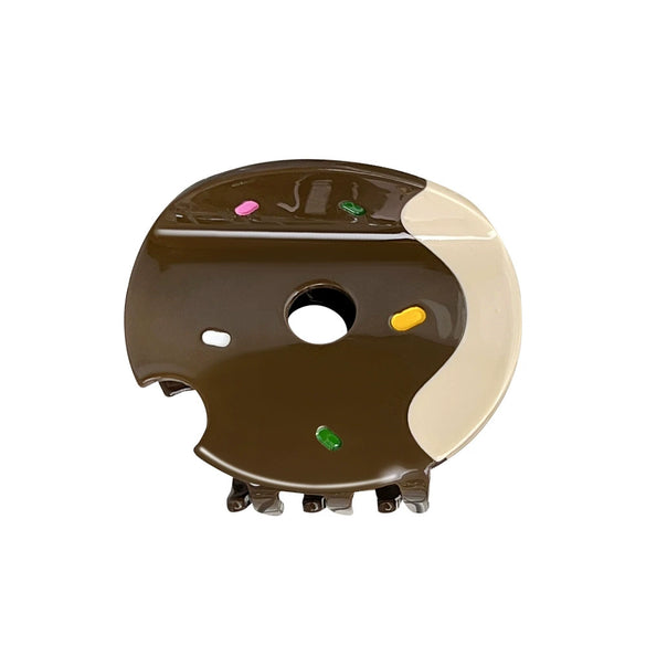 Wholesale Handmade Sweet Fruit Donut Shaped Acetic Acid Hair Grab Clip For Women
