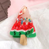 Wholesale Handmade Sweet Fruit Food Style Acetic Acid Hair Gripper Ice Cream Cone Watermelon Shark Clip For Female And Unisex