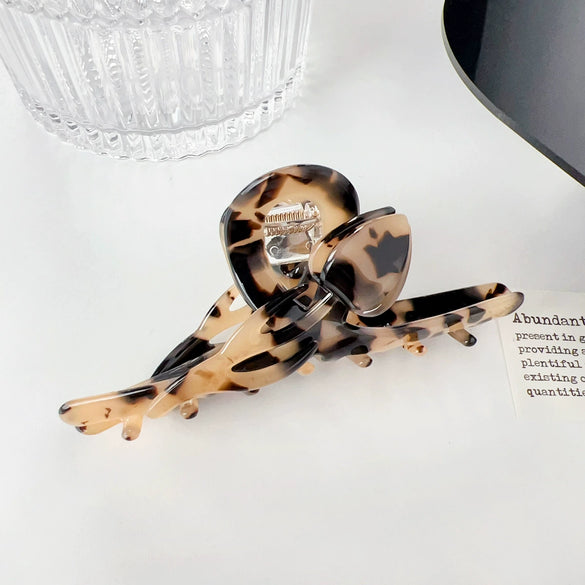 Wholesale Handmade Sweet Style Acetic Acid Women's Flower Shark Hair Clip
