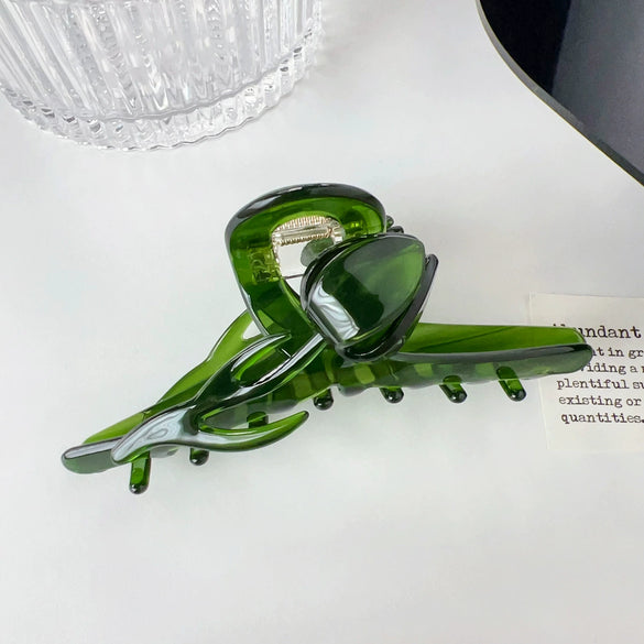 Wholesale Handmade Sweet Style Acetic Acid Women's Flower Shark Hair Clip