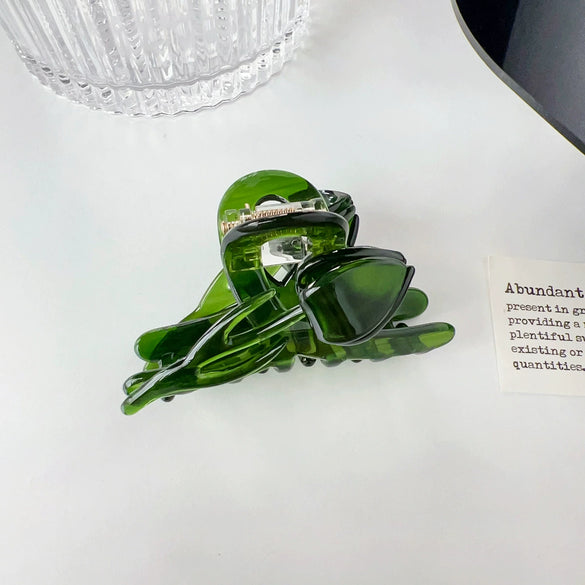 Wholesale Handmade Sweet Style Acetic Acid Women's Flower Shark Hair Clip