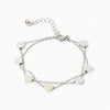 Wholesale Handmade Titanium Steel Heart Shaped 18K Gold Vacuum Electroplated Female Bracelet