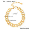 Wholesale Handmade Titanium Steel Necklace Bracelet Suit With 18K Real Gold Plated Regular Chain For Women