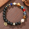 Wholesale Handmade Unisex Beaded Bracelet With Stainless Steel Stone Alloy And Geometric Pendant