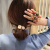 Wholesale Handmade Vintage Hair Accessories For Female Rubber Band Amber Hair Rope Crystal Hair Band And Large Intestine Hair Ring