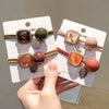 Wholesale Handmade Vintage Hair Accessories For Female Rubber Band Amber Hair Rope Crystal Hair Band And Large Intestine Hair Ring