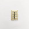 Wholesale Handmade Vintage 18K Gold Electroplated Copper Cross Pendant Jewelry Parts