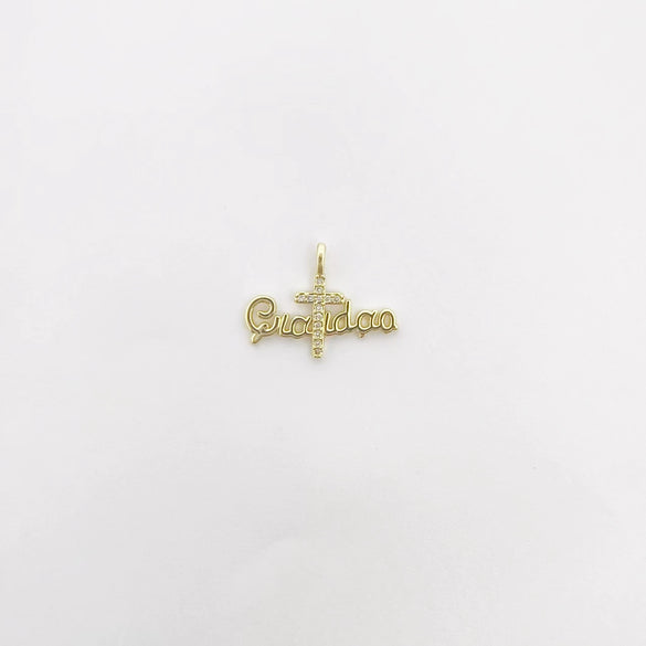 Wholesale Handmade Vintage 18K Gold Electroplated Copper Cross Pendant Jewelry Parts
