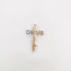 Wholesale Handmade Vintage 18K Gold Electroplated Copper Cross Pendant Jewelry Parts