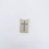 Wholesale Handmade Vintage 18K Gold Electroplated Copper Cross Pendant Jewelry Parts