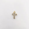 Wholesale Handmade Vintage 18K Gold Electroplated Copper Cross Pendant Jewelry Parts