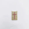 Wholesale Handmade Vintage 18K Gold Electroplated Copper Cross Pendant Jewelry Parts