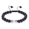 Wholesale Handmade Volcanic Stone And Alloy Dumbbell Style Unisex Energy Bracelet