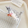 Wholesale Handmade Women's Cute Animal Acetic Acid Splicing Grab Clip Hairpin With Raccoon Cat Design