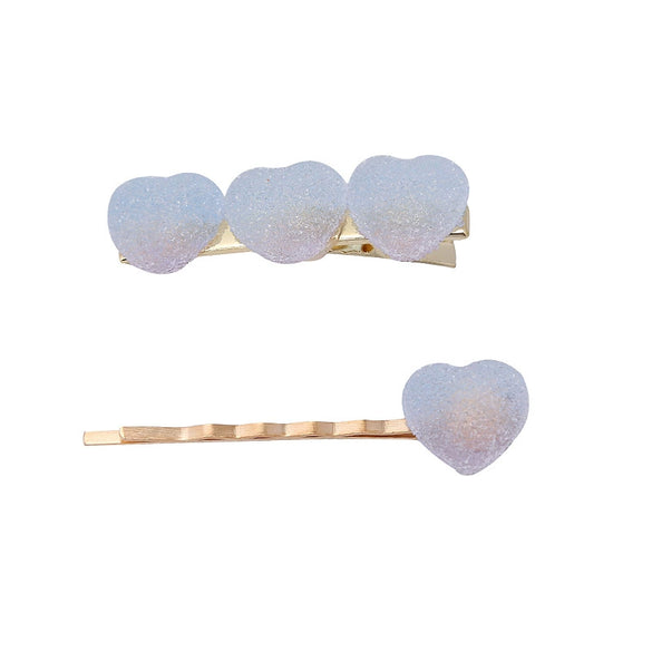 Wholesale Handmade Women's Cute Heartshaped Star Hairpin Soft Clay Duck Clip