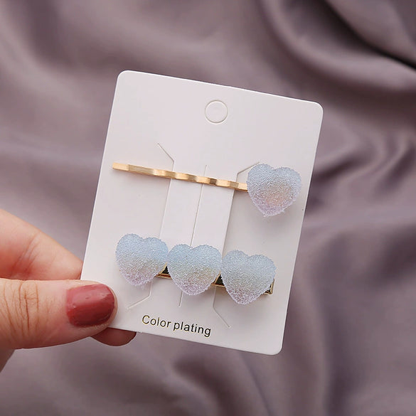 Wholesale Handmade Women's Cute Heartshaped Star Hairpin Soft Clay Duck Clip