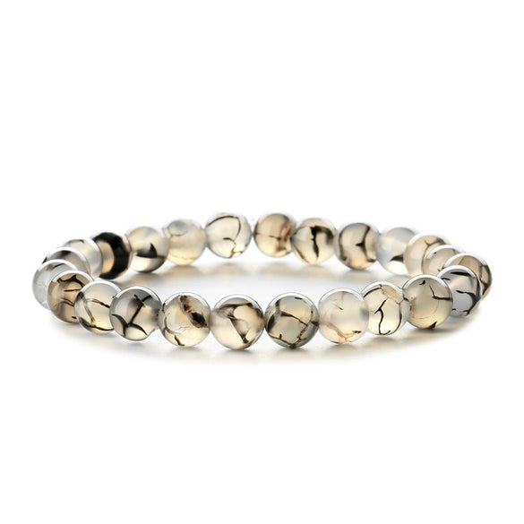 Wholesale Handmade Wood Beads Bracelet With Geometric Pattern