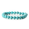 Wholesale Handmade Wood Beads Bracelet With Geometric Pattern