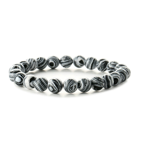 Wholesale Handmade Wood Beads Bracelet With Geometric Pattern