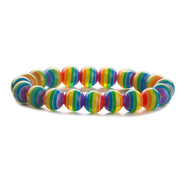 Wholesale Handmade Wood Beads Bracelet With Geometric Pattern