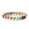 Wholesale Handmade Wood Beads Bracelet With Geometric Pattern