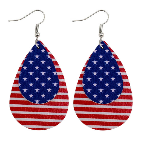 Wholesale Handmade Wood Earrings With Heart Drop Geometric Letter Number Text Patterns
