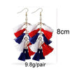 Wholesale Handmade Wood Earrings With Heart Drop Geometric Letter Number Text Patterns