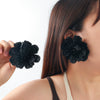 Wholesale Handmade Zinc Alloy Flower Earrings Light Luxury Style Hand Knitted