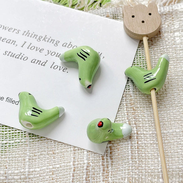 Wholesale Handpainted Ceramic Pigeon Beaded Jewelry Bracelet Necklace Accessories