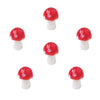 Wholesale Handpainted Glass Glaze Mushroom Beads Jewelry Earrings Necklace Bracelet Materials