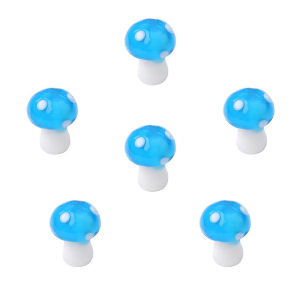 Wholesale Handpainted Glass Glaze Mushroom Beads Jewelry Earrings Necklace Bracelet Materials