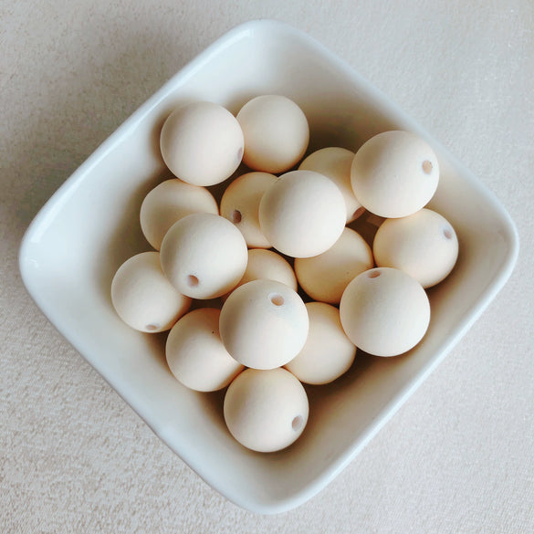 Wholesale Handpainted Rubber Round Beads For Diy Jewelry Accessories Handmade Mobile Phone Chain