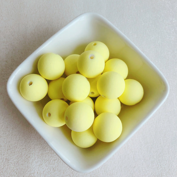 Wholesale Handpainted Rubber Round Beads For Diy Jewelry Accessories Handmade Mobile Phone Chain