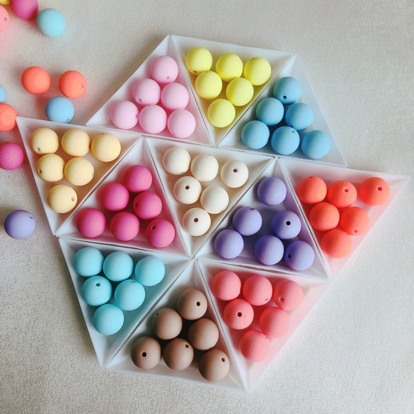 Wholesale Handpainted Rubber Round Beads For Diy Jewelry Accessories Handmade Mobile Phone Chain