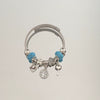 Wholesale Handpainted Stainless Steel Tree Of Life Beaded Open Bracelet Electroplated Jewelry For Women