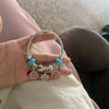 Wholesale Handpainted Stainless Steel Tree Of Life Beaded Open Bracelet Electroplated Jewelry For Women