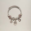 Wholesale Handpainted Stainless Steel Tree Of Life Beaded Open Bracelet Electroplated Jewelry For Women