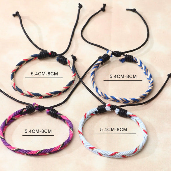 Wholesale Handwoven Cord Rope Bracelet Retro Natural Style Unisex