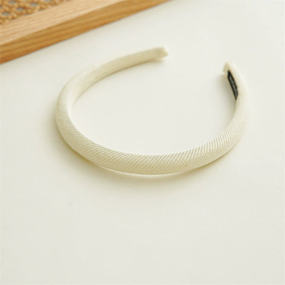 Wholesale Headband Mixed Material Solid Color Handmade Retro Simple For Women