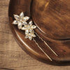 Wholesale Headwear Alloy Retro Ushaped Rhinestone Flower Electroplated Hair Accessories For Bride