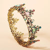Wholesale Headwear Baroque Diamond Metal Crown Electroplated For Women