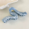Wholesale Headwear Plastic And Resin Geometric Bow Clip With Baking Paint For Women