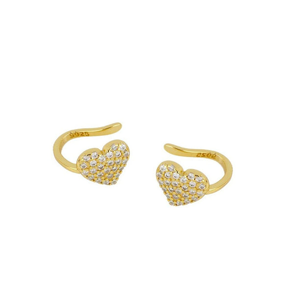 Wholesale Heart Ear Clip Earrings